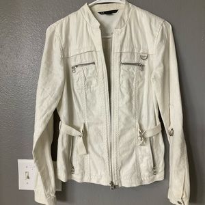 White Armani exchange jacket